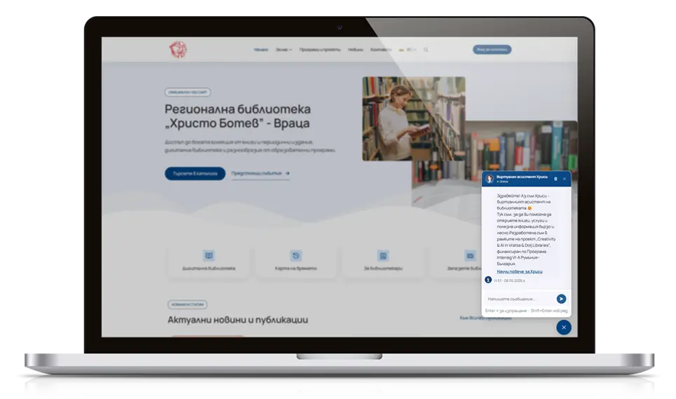 Ψηφιακός AI βοηθός για την Περιφερειακή Βιβλιοθήκη «Χρήστος Μπότεφ» – Βράτσα