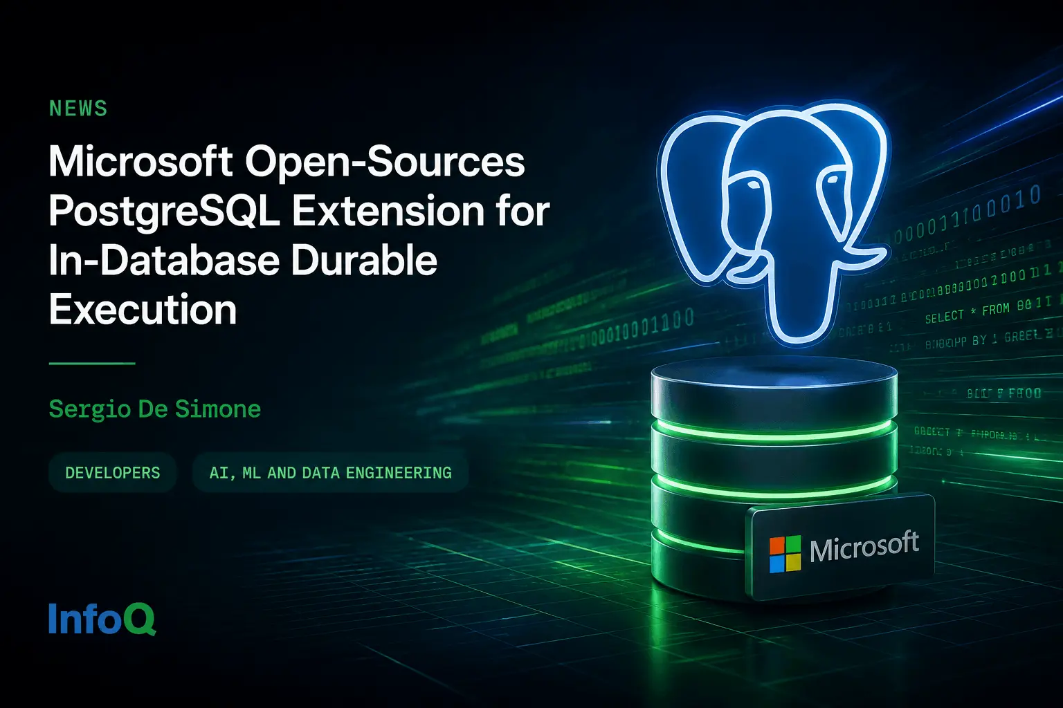 Η Microsoft ανοίγει τον κώδικα επέκτασης PostgreSQL για ανθεκτική εκτέλεση εντός της βάσης δεδομένων