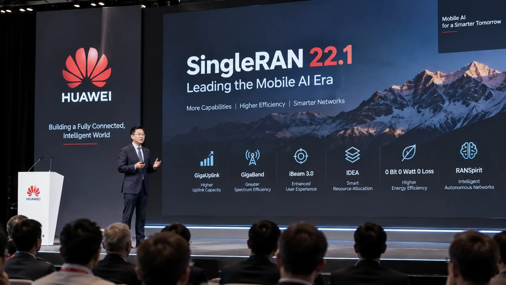 Η Huawei λανσάρει το SingleRAN 22.1 για τη νέα εποχή του Mobile AI